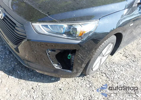 2017 Hyundai Ioniq Hybrid Blue z USA, uszkodzony, nr VIN KMHC65LC4HU049099